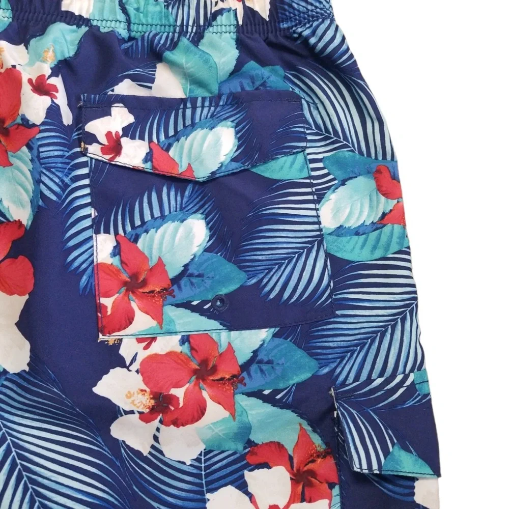 Tommy Bahama Men’s Blue Tropical Naples Monterosso Beach Swim Trunk Sz.‎ L NWOT